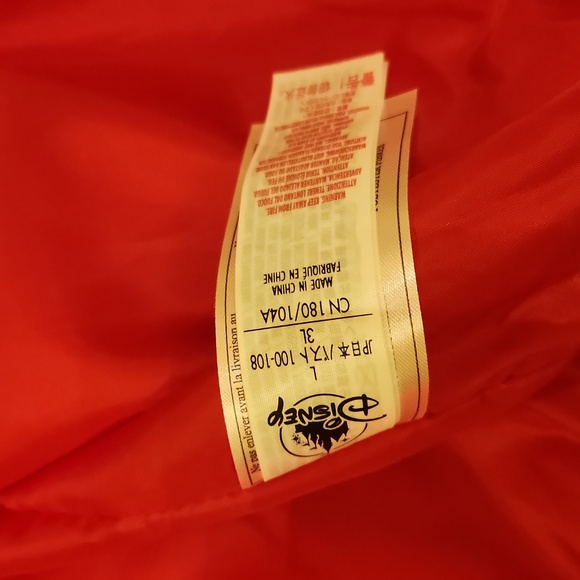 Womens L Red Quilted Jacket Minnie Mouse - Picture 4 of 5